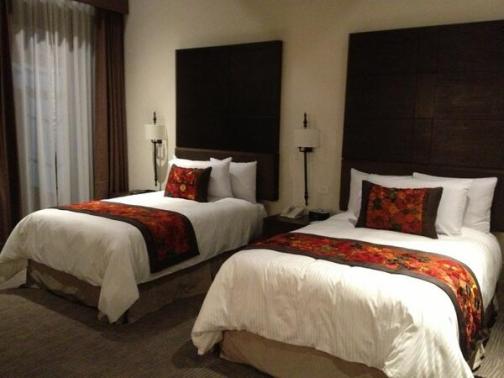 Una de las habitaciones del Hotel Quinta Real, próximo a inaugurarse en Puebla para Tianguis Turístico